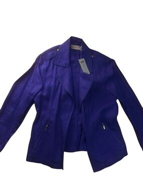Chico's Vibrant Purple Leather Jacket